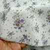 40 Piezas de Tela de Algodón Fina Morada Floral de Algodón Puro para Lazos para el Cabello DIY, Camisas, Vestidos de Primavera y Verano