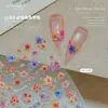Nuevas Pegatinas para Uñas de Flores Secas Estilo Pintura al Óleo Retro Jardín de Monet Flores Secas Simuladas Pegatinas para Uñas de Flores Pequeñas de Colores