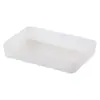 Caja de almacenamiento de escritorio de plástico, estante organizador esmerilado, cesta para lápiz labial, cuidado de la piel, cosméticos, cuchara de cocina, palillos, divisores de cajones