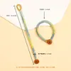 Colgante de Joyería DIY Tejido a Mano Llavero Cordón Cadena para Teléfono Decoración de Bolsa con Nudo de Diamante Aro Abierto