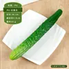 Modelo de pepino de simulación Rodajas de pepino gordo Fruta de pepino verde Gabinete de frutas y verduras Decoración para transmisión en vivo de cocina Accesorios Juguetes para casa de juegos