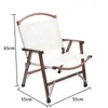 Silla Kermit Silla Plegable para Acampar al Aire Libre Mesa y Silla Plegables Portátiles de Madera Maciza Banco Silla Pequeña Silla de Playa