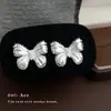 Brincos de borboleta com textura escovada personalidade de nicho brincos de tarraxa cravejados com zircônia cúbica brincos exagerados estilosos com temperamento cool