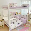 Juego de ropa de cama de gasa de doble capa de cuatro piezas para estudiantes, amigable con la piel y moderno, juego de cama y funda de edredón de nuevo estilo, juego de ropa de cama de tres piezas para dormitorio