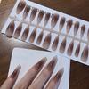 Blush Castanho Claro Moshang Ponta do Dedo Unha Postiça Cola para Unhas Spray de Mão Pode Ser Processado para Processamento Secundário de Esmalte de Unha Desgastável