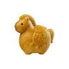 Madera de Ciprés de Acantilado Natural Talla de Madera Caballo de la Fortuna Pequeño Adorno de Mano Caballo del Zodiaco Creativo Decoración Caballo Tang Lindo Adorno de Escritorio Decoración