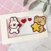 Parches de Bordado Autoadhesivos Lindos de Conejo y Oso con Temática de Comida para Scrapbooking DIY, Bordado de Computadora, Parches Decorativos y Apliques de Tela - Al por Mayor para Ventas Transfronterizas