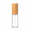 En Stock Botella Atomizadora Gradiente Naranja-Rojo de 10 ml, Botella Roll-On para Aceites Esenciales, Botella Pequeña para Muestras de Perfume, Botella de Presión, Color Gradiente al por Mayor