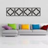 Adhesivo de Pared Espejo Arte Moderno DIY Decoración del Hogar Adhesivo Cuadrado Sala de Estar Dormitorio Mural de Pared Espejo Acrílico