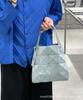 Nova Bolsa de Março com Tachas Coloridas e Diamantes, Pequena Bolsa Geométrica Romboidal de Ombro, Bolsa Quadrada Pequena para o Dia a Dia, Bolsa Feminina
