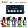 Conjunto de óleos essenciais de aromaterapia solúveis em água transfronteiriços para homens e mulheres Conjunto de óleos essenciais de aromaterapia com fragrâncias