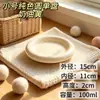 Cuenco circular de cerámica de color crema con esmalte interior para mascotas (perros pequeños y gatos), cuenco bajo para gatos, cuenco de comida, en stock para ventas transfronterizas