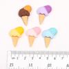 Accesorios de Resina Helado Cono de Helado Carcasa para Teléfono Material de Gel de Crema Adorno para la Cabeza Accesorios para el Cabello Decoración Material de Parche