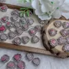 Caja Mágica de Amor con Incrustaciones de Flor de Cerezo Natural Lluvia Diseño de Nicho Accesorios para Pulsera Caja Mágica de Amor Cobre Plata
