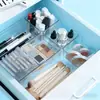 Organizador de Cajones Almacenamiento Caja de Almacenamiento Incorporada Escritorio Papelería Acrílico Transparente Caja de Almacenamiento de Cosméticos de Escritorio