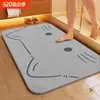Tapete de Chão Secagem Rápida de Lama de Diatomáceas Duras Tapete para Banheiro Porta de Banheiro Porta de Entrada Absorvente de Água Antiderrapante Tapete para Pés Tapete Pequeno para Banheiro Diatomáceas