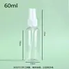 Botellas de Spray de Plástico Transparente para Mascotas al por Mayor en Stock con Cabezales de Spray Blancos, Botellas de Spray Pequeñas, Botellas de Spray para Dispensar, Botellas Vacías, Contenedores