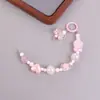 Cadena de Teléfono Dopamina de Moda Encanto de Caja Sorpresa Ojo de Oveja Tachuela DIY Colgante Lindo de Perlas Hecho a Mano