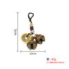 Llavero de Campana de Latón Zodiaco Doble Campana de Dragón Colgante para Llave de Coche Colgante Pequeño Joyería Regalo