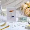 Suporte Transparente de Acrílico com Slot para Cartão Base para Exibição em Festa de Casamento, Cartão de Lugar, Porta Cartão de Visita, Número de Mesa