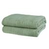 Toalla de Algodón Puro Absorbente Toalla de Baño Azul Oscuro Verde Militar Cama Individual Adulto Dormitorio Toalla Manta Estudiantes Migrantes
