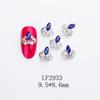 Nuevo Arte de Uñas Aleación Diamante K9 Joyería Nupcial Ovalado Forma Especial Corona Accesorios Decorativos Joyería Arte de Uñas Estilo Estilo Japonés
