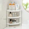 Mini estante de almacenamiento de plástico para baño, para el hogar, para escritorio, para cosméticos, mascarillas, estante de almacenamiento para baño, sin perforaciones
