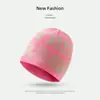 Gorro de Invierno Tejido para Mujer con Circunferencia de Cabeza Grande, Forro Polar, Cálido, Casual, Versátil, Estilo Dulce, Gorro de Punto para Otoño e Invierno