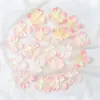 Pétalo de hortensia color degradado DIY hecho a mano pegatinas para zapatos de boda cubierta de vidrio para cara florero evento de team building clase de arreglo floral