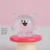 Accesorios de dibujos animados para manualidades, cara sonriente tridimensional, figura de perro linda, decoración divertida para escritorio, accesorios de interior, materiales al por mayor