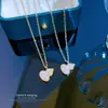 [Acero de titanio de cuerpo completo] Lujo ligero estilo calabaza simple cadena para la clavícula de oro real para mujer Accesorios de cadena para la clavícula de la red de influencers