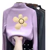 Y2365# camisa interior de terciopelo de doble cara de cuello medio alto para niñas, nuevo abrigo grueso cálido de estilo occidental para niños, moda