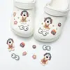 Acessórios de decoração de sapatos DIY para Crocs, fivelas decorativas fofas de pelúcia 3D de desenhos animados, leão e gato do zoológico para a superfície do sapato