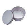 Latas redondas de hojalata ventana de PVC transparente granos de café pastel galletas galletas caja de hierro punto gran capacidad latas de hierro