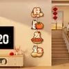 2026 Ano do Cavalo Parede de Fundo de TV Decoração Pendurada Enfeites Hall de Entrada Combinação de Pinturas Penduradas Novo Estilo Chinês Paz e Alegria Decorações Penduradas