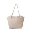 Bolso cuadrado pequeño tejido de estilo vacacional de alta textura, nuevo bolso de hombro 2023, bolso de mano de moda sencillo para mujer