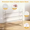 Estante de especias acrílico, portabotellas de especias, soporte para frascos de condimentos, organizador de gabinete, estante de almacenamiento de condimentos para cocina, hecho a medida