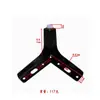 Patas de Soporte de Sofá de Metal de Tres Puntas en Stock al por Mayor, Mueble de TV, Mesa de Café, Patas Elevadoras para Muebles de Lujo Ligero, Patas Triangulares para Gabinete