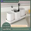Suporte de Escova de Dentes de Mesa Casual Caixa Colorida para Presente Venda Quente Transfronteiriça Fábrica Rack de Armazenamento de Escova de Dentes de Mesa Conjunto de Copo para Enxaguante Bucal