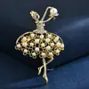 Broche de Ángel Bailarina 2021 Moda de Alta Gama Corsage para Traje Aleación Diamante Accesorios de Pines para Ropa