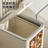 Bote de Basura Doméstico de Alta Calidad con Tapa para Sala de Estar, Baño, Inodoro, Portapañuelos, Ranura Estrecha, Operado con Pedal, Bote de Basura Impermeable