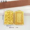 Tienda de Oro Mismo Estilo Alta Retención de Color Colgante Dragón Dorado Antiguo para Hombres, Estilo Vintage Colgante Dragón del Zodiaco Venta al por Mayor