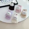 Guantes Infantiles para Otoño e Invierno, Cálidos Estilo Coreano de Conejo de Cinco Dedos con Tapa Completa con Felpa Gruesa para Niños y Niñas
