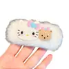 Pinza para el pelo de niña linda de peluche, gafas suaves y lindas, pinza para el pelo de gato, accesorio para el pelo versátil, pinza para flequillo, accesorio para el pelo, accesorio para la cabeza