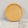 Bandeja Redonda de Madera de Bambú Traje para Niños Posavasos Transfronterizo DIY Fondo Embrión Material para Hacer Posavasos de Mosaico Carnoso