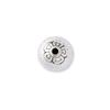 Cuentas Espaciadoras Hechas a Mano de Plata Cepillada de 10 mm Cuentas OVNI Plata Esterlina S925 Plata Lisa DIY Pulsera de Cristal Accesorios de Plata