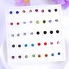 Brincos de Strass Personalizados pelo Fabricante Atacado Transfronteiriço Brincos de Resina Plástica Brincos para Mulheres Brincos Simples Piercings de Orelha
