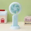 Ventilador Mini Portátil com Luz Noturna, Recarregável por USB, Ventilador de Mesa Dobrável para Dormitórios de Estudantes