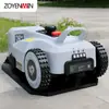 Exportado a Rusia, Cortacésped Robótico Eléctrico Puro para Jardines de Villas, Recortadora de Césped con Operación por App, Eliminador de Malezas