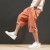 Pantalones capri de verano para hombre, pantalones cortos deportivos casuales, holgados y a la moda para hombre, pantalones de 7 puntos para hombre, nuevos de verano